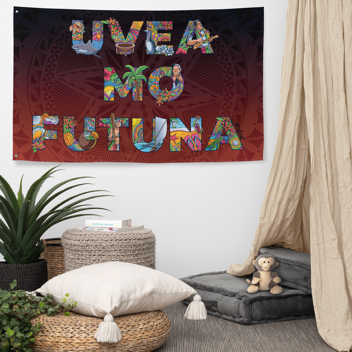 Drapeau UVEA MO FUTUNA 150x200cm