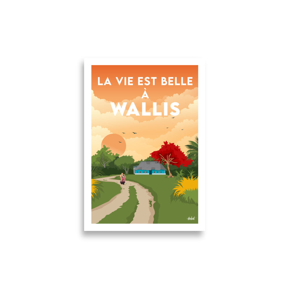 Poster vintage La vie est Belle