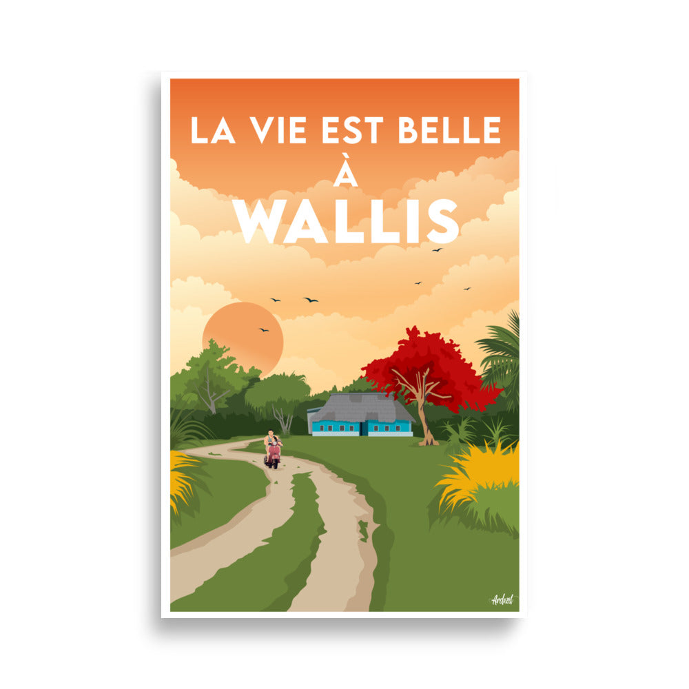 Poster vintage La vie est Belle