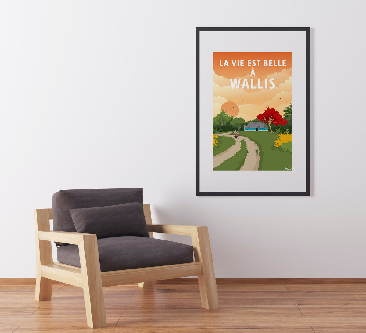 Poster vintage La vie est Belle
