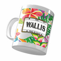 Mug Wallis et Futuna aux couleurs des fleurs tropicaux