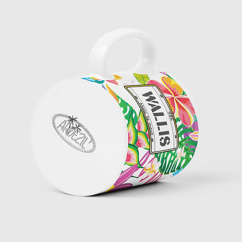 Mug Wallis et Futuna aux couleurs des fleurs tropicaux