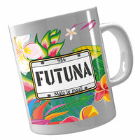 Mug Wallis et Futuna aux couleurs des fleurs tropicaux